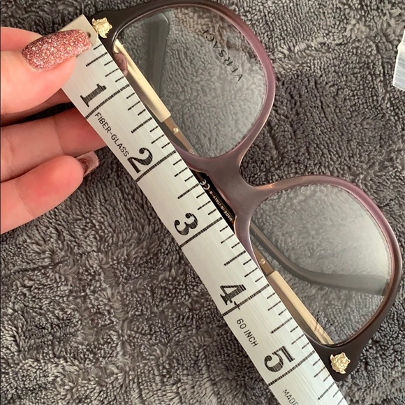 Versace gold and purple brown prescription glasses - Picture 6 of 7